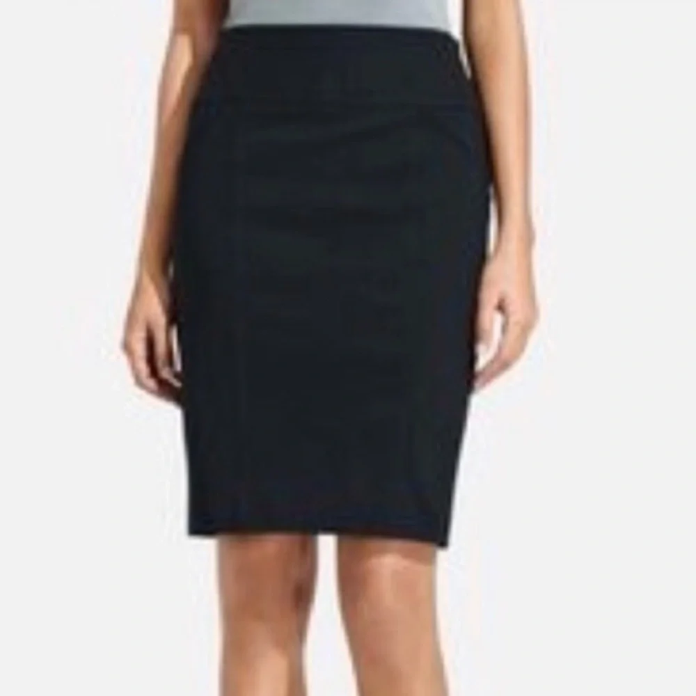 The Limited Exact Stretch High Rise Pencil Skirt Mini Solid Black 00 Slit